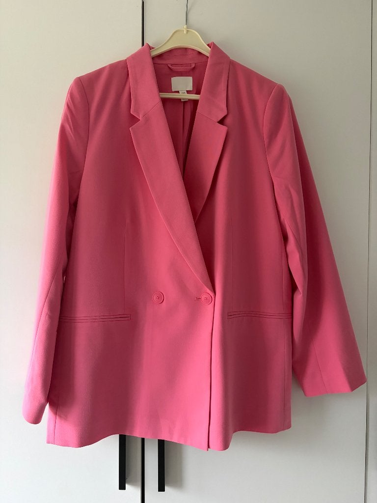 Roze blazer H&M, Maat 38/40 (M), H&M, Ophalen of Verzenden, Zo goed als nieuw
