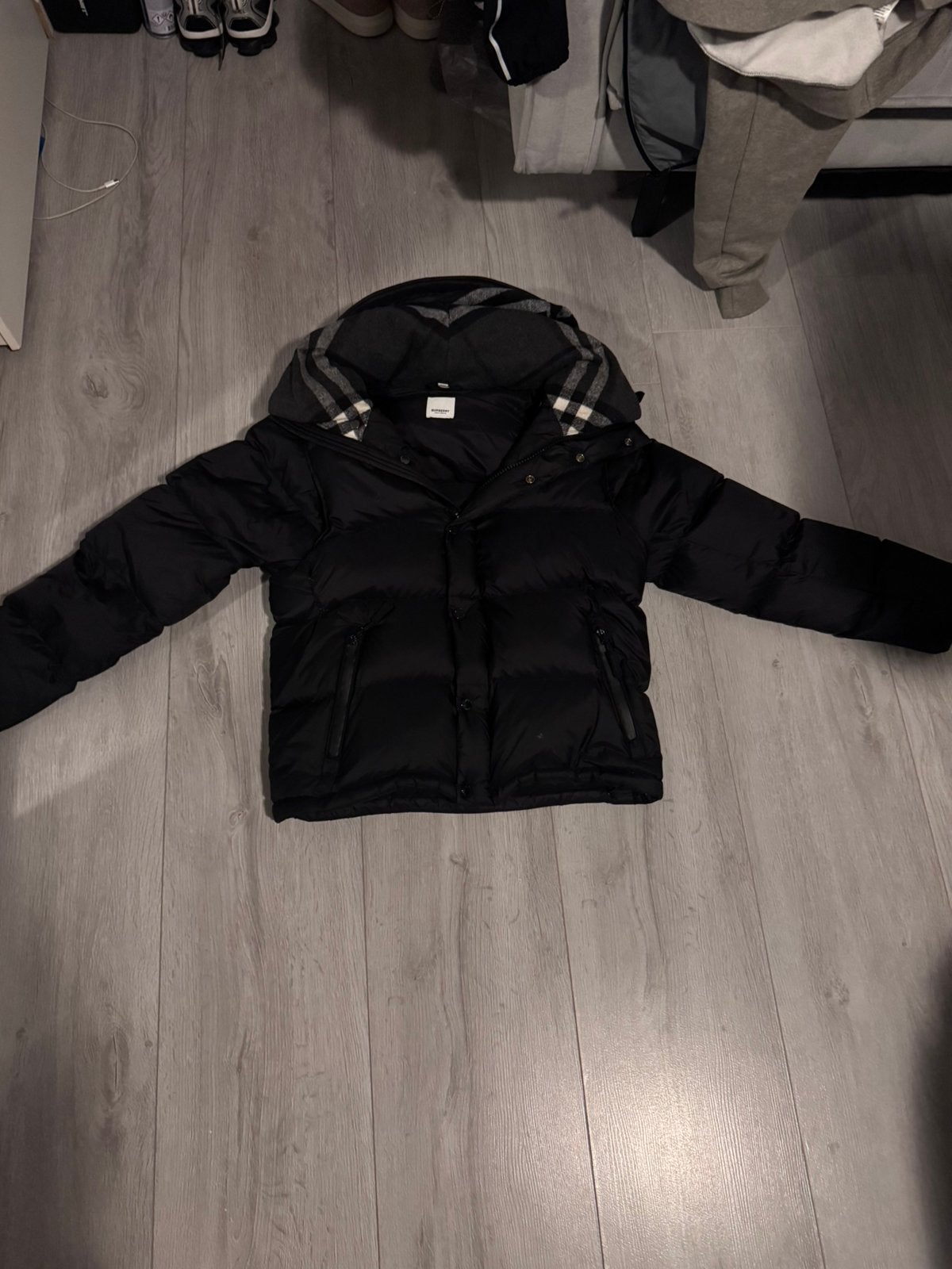 Burbery jas maat S, Ophalen of Verzenden, Zo goed als nieuw, Maat 46 (S) of kleiner, Zwart
