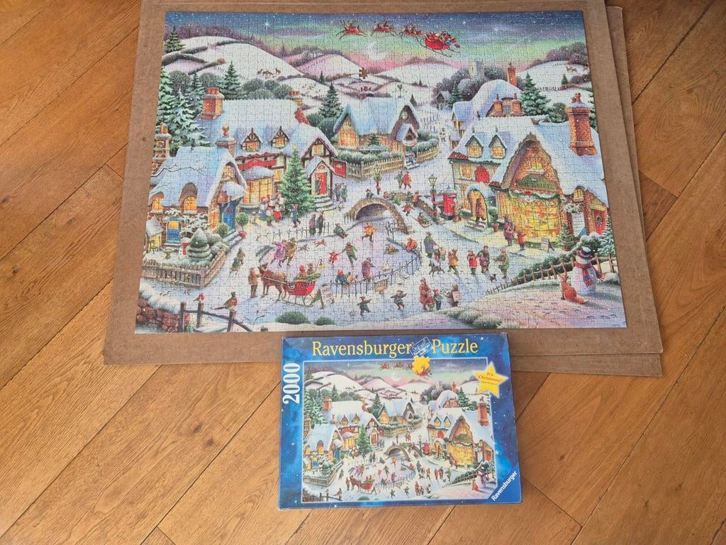 Legpuzzels met puzzelmat en opblaasbare rol, Ophalen of Verzenden, Meer dan 1500 stukjes, Gebruikt, Legpuzzel