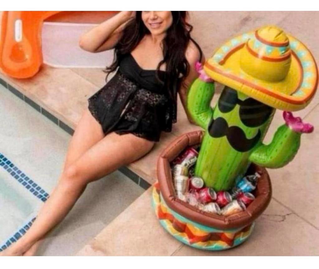 Cactus drink-drank-drankjes koeler cooler! Opblaasbaar 91cm, Nieuw, Ophalen of Verzenden, H, H