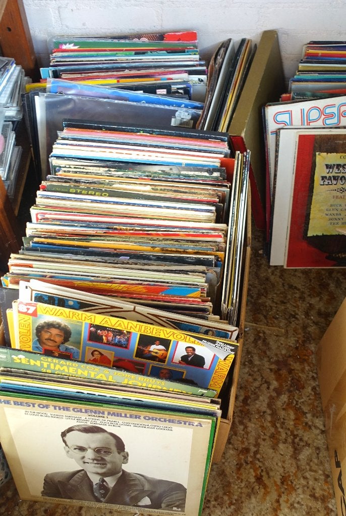 grote partij single's en lp's - weg=weg prijs, Ophalen, Gebruikt, 12 inch