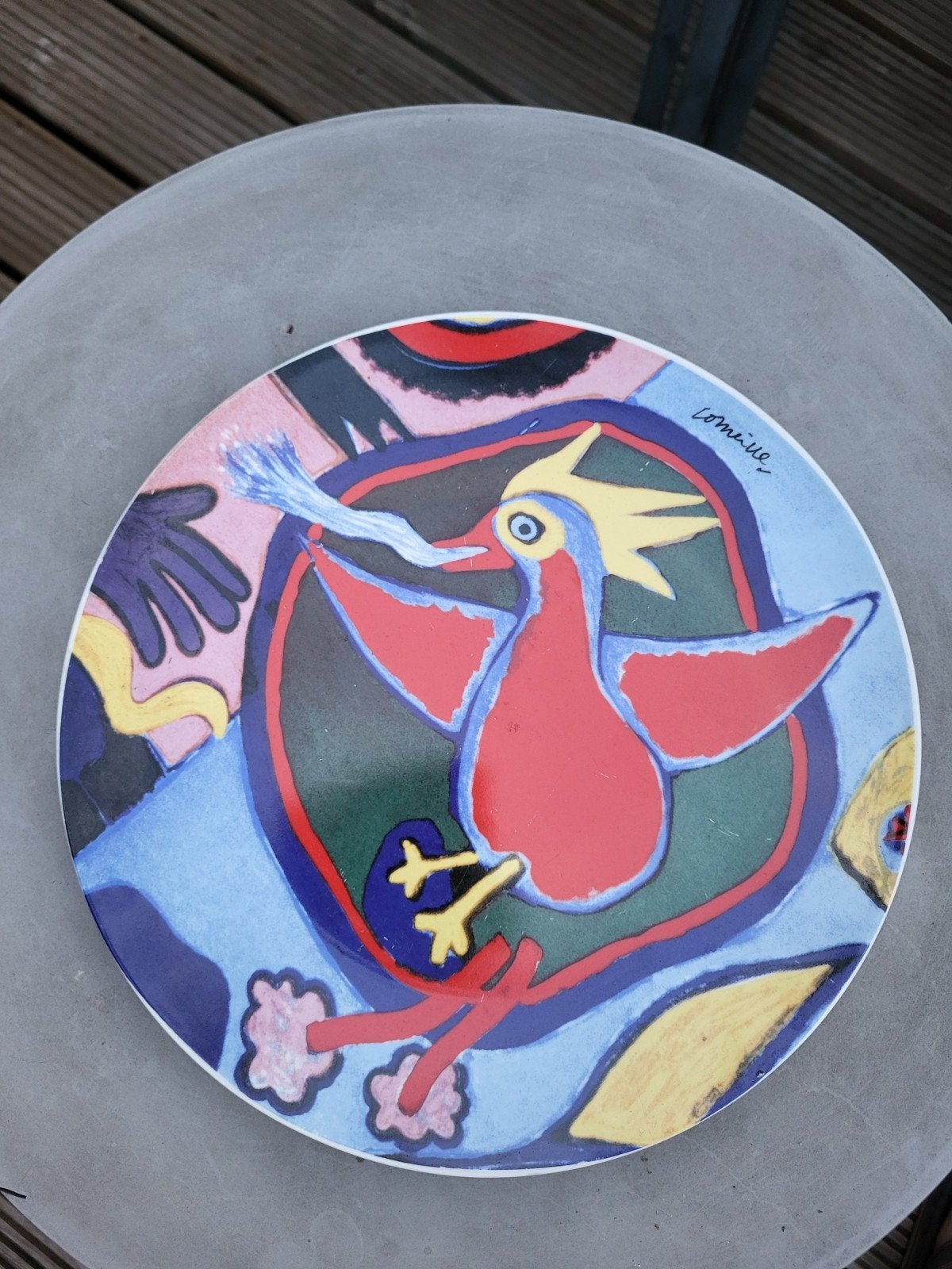 Corneille sierbord met vogelmotief, Ophalen of Verzenden