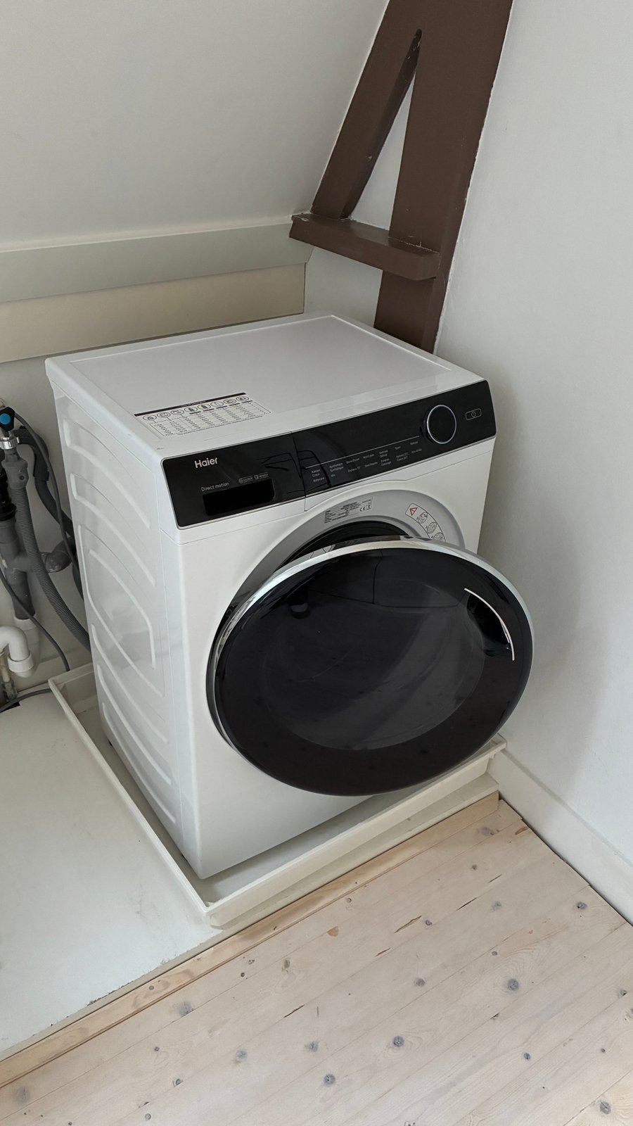 Haier HW80-B14979 wasmachine, Ophalen, 1200 tot 1600 toeren, Gebruikt, 8 tot 10 kg