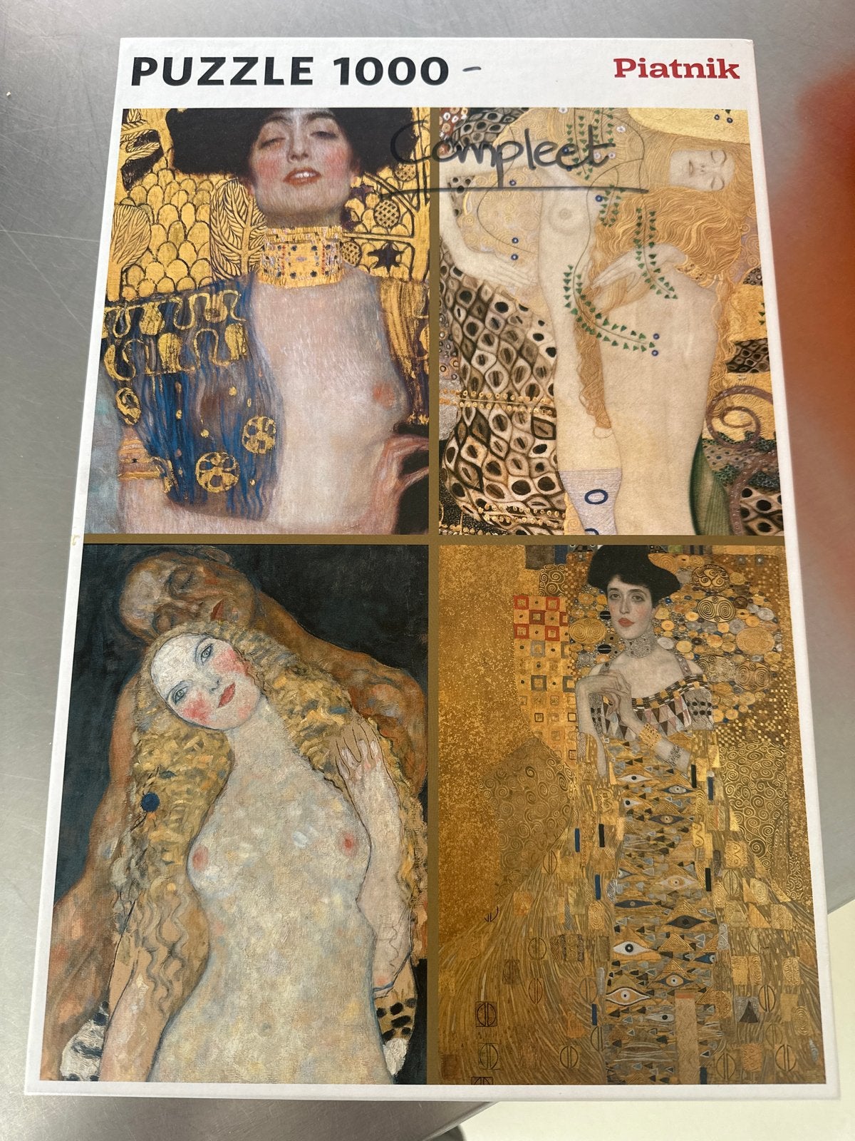 Piatnik Gustav Klimt Legpuzzel 1000 stukjes, Ophalen of Verzenden, 500 t/m 1500 stukjes, Gebruikt, Legpuzzel