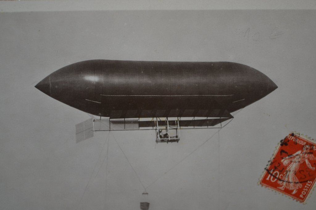 frankrijk 1910 luchtballon zeppelin le malecot, Ophalen of Verzenden, Voor 1920, Gelopen, Sterren en Beroemdheden