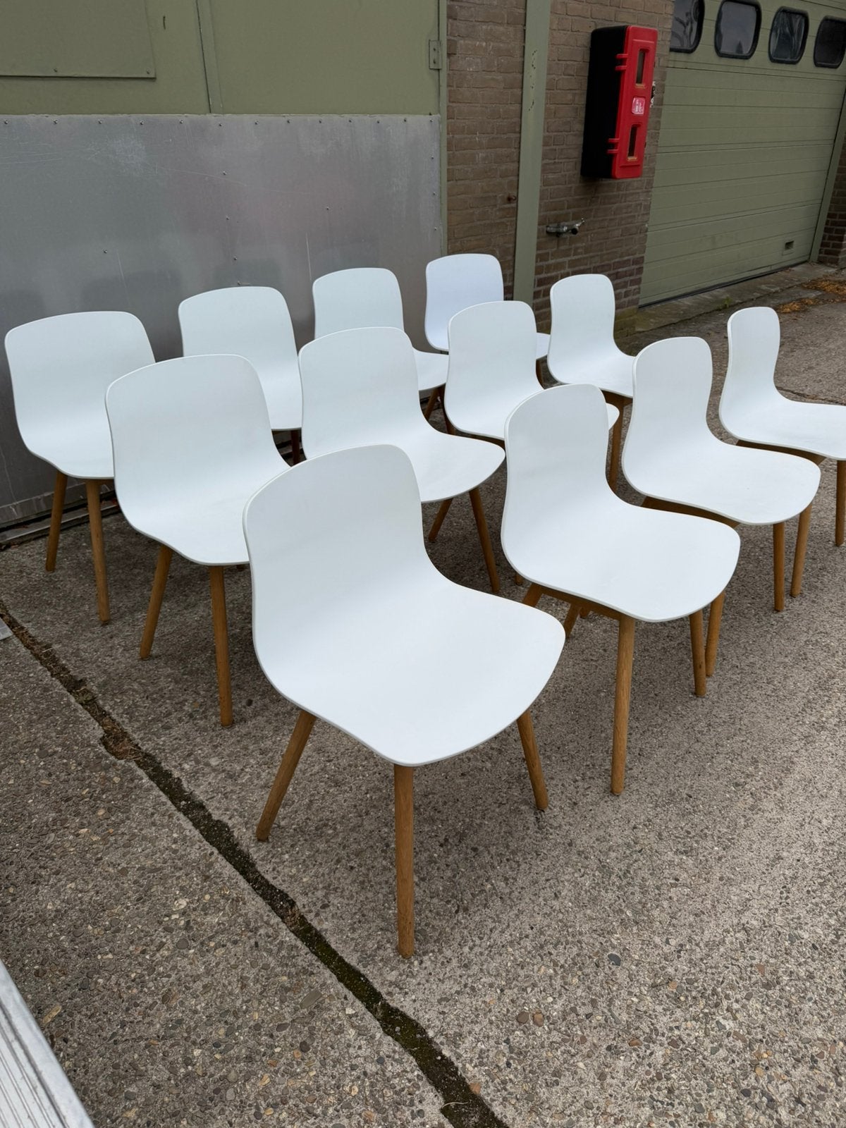 HAY About a Chair AAC 12 stoelen, Ophalen, Zo goed als nieuw, Vijf, Zes of meer stoelen