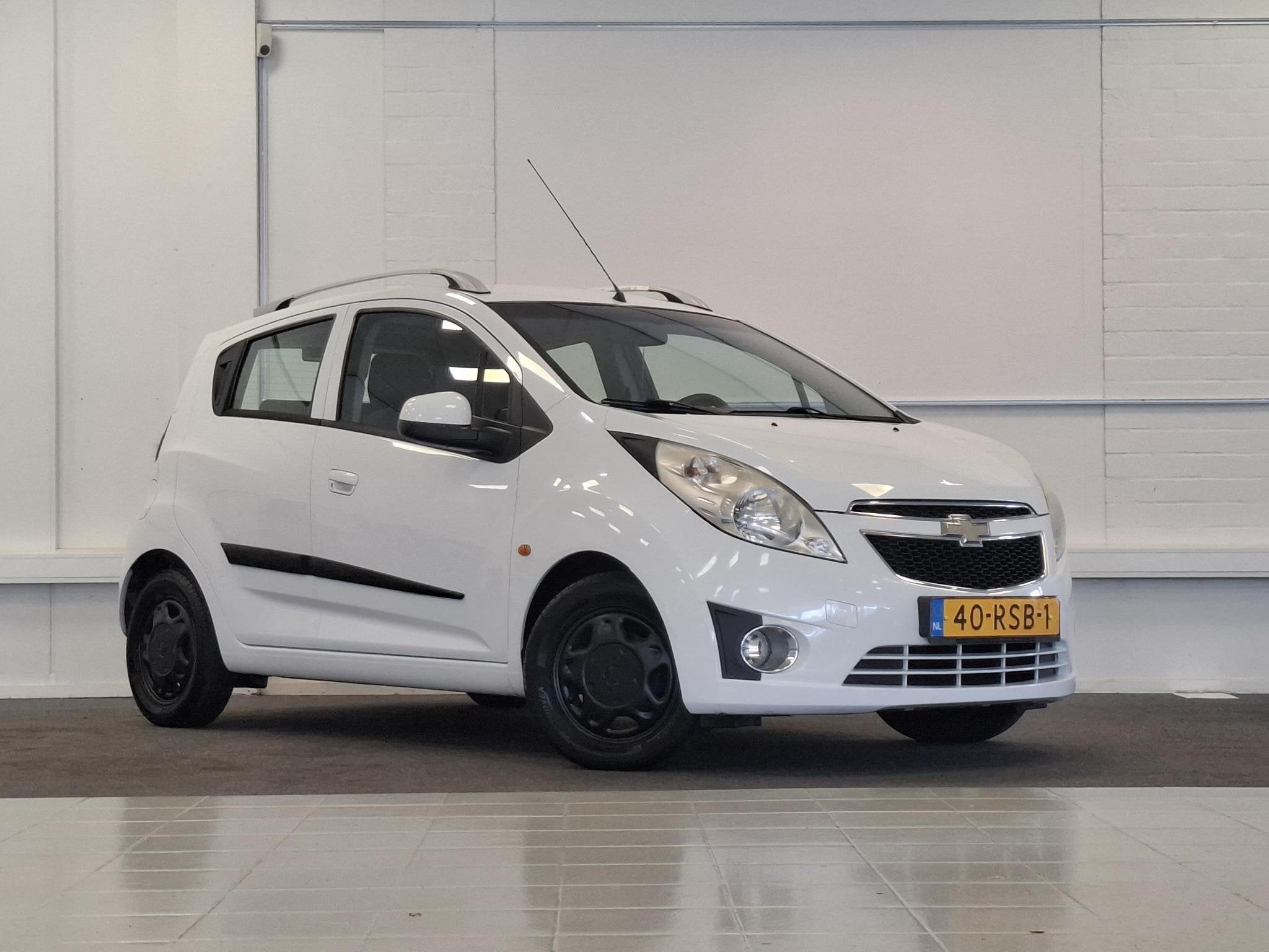 Chevrolet Spark 1.0i 16V LS Bi-Fuel Garantie APK 9-2027 Airc, Auto's, Euro 5, Stof, 4 cilinders, Wit