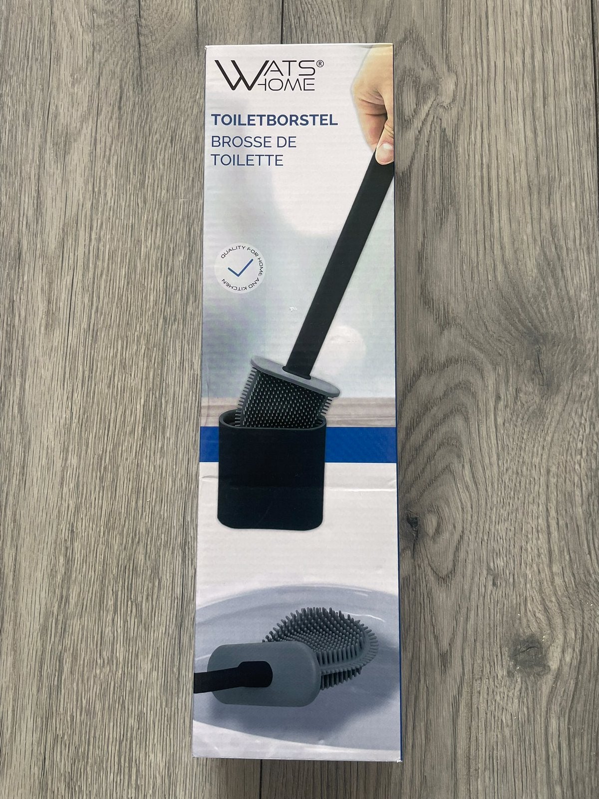 Nieuw in doos: Siliconen Toiletborstel+Houder die kan hangen, Ophalen of Verzenden, Bezem of Borstel