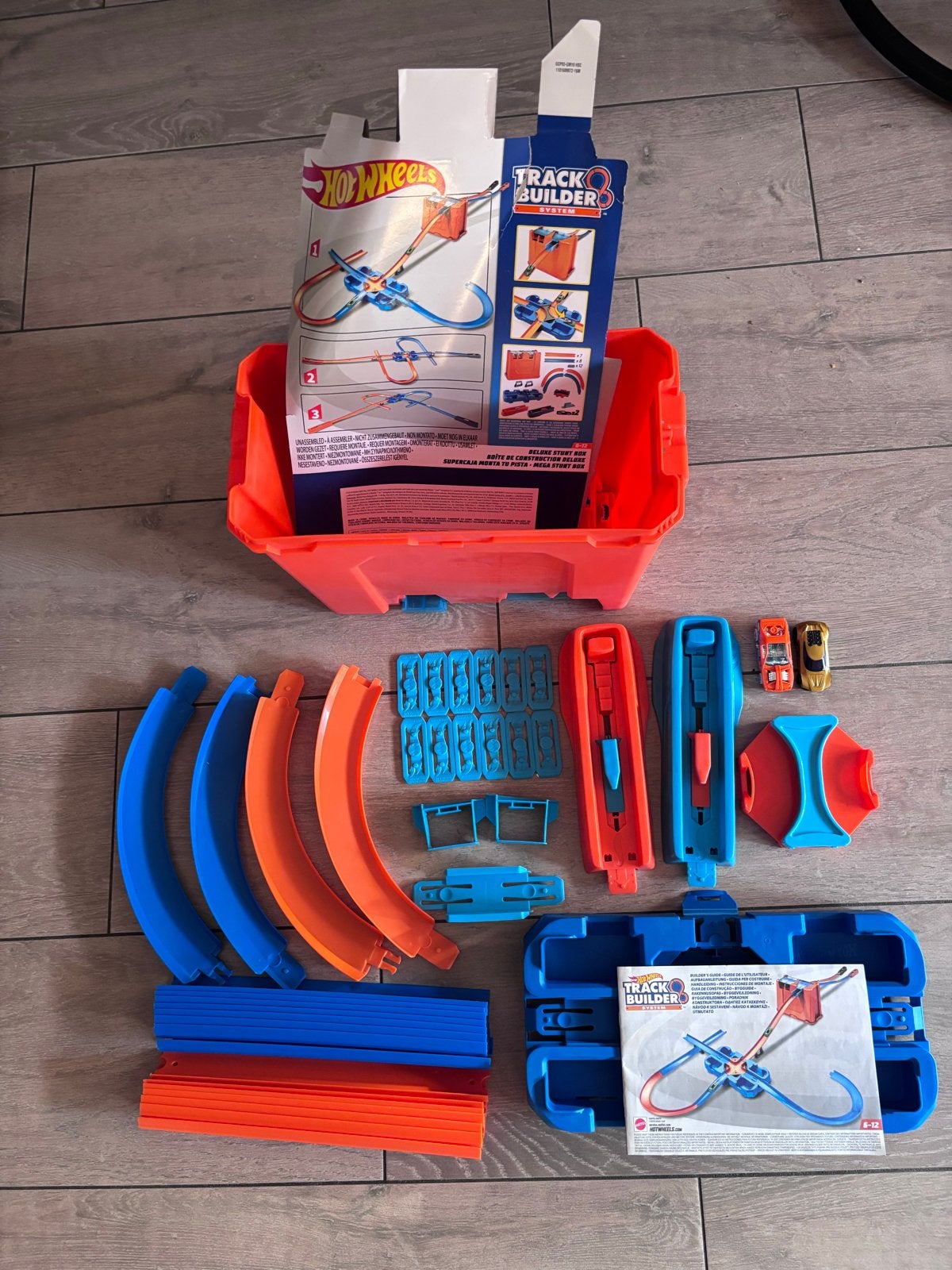 Hot Wheels Deluxe Stunt Box Track Builder Systeem - Compleet, Kinderen en Baby's, Speelgoed | Racebanen, Racebaan, Ophalen of Verzenden