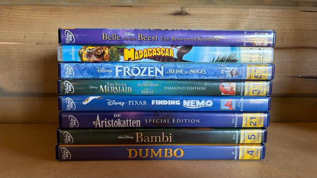 DVD's: Disney, Madagascar, Bassie & Adriaan en meer, Avontuur, Gebruikt, Alle leeftijden, Ophalen of Verzenden