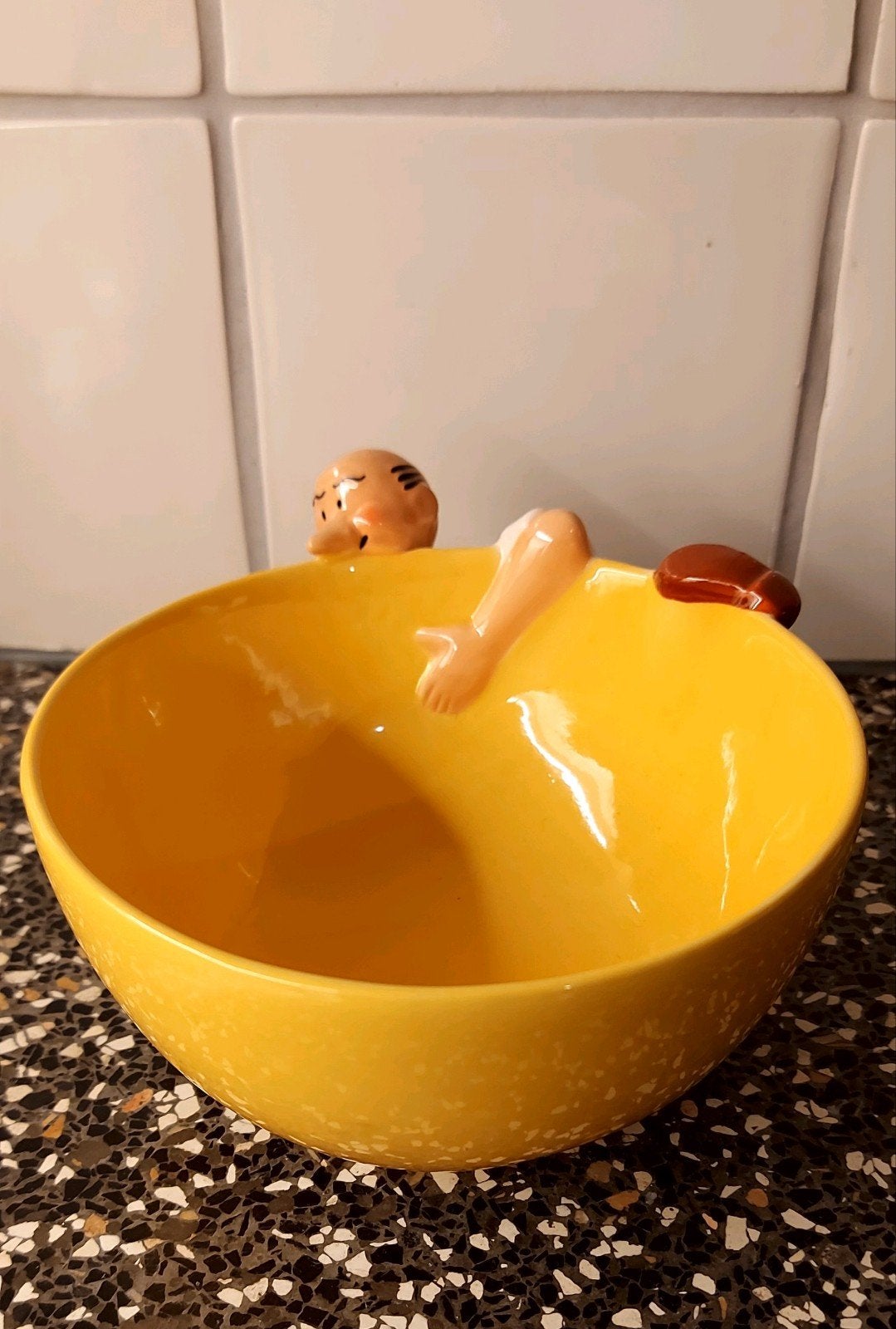 Nieuw! Vintage Suske en Wiske Fruitschaaltje met lambik, Ophalen of Verzenden