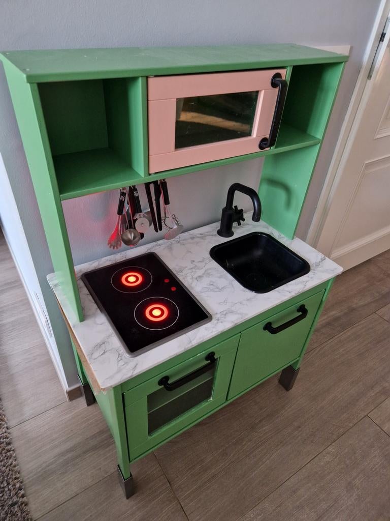 Gepimpte IKEA Duktig speelkeuken met heel veel accessoires, Ophalen, Gebruikt, Hout, Speelkeuken