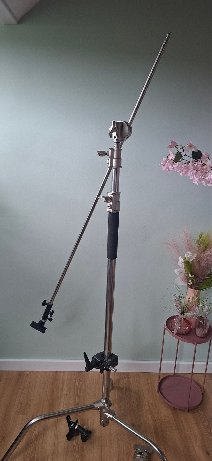 Degelijk C-stand studio statief met boom en clamps, Audio, Tv en Foto, Ophalen