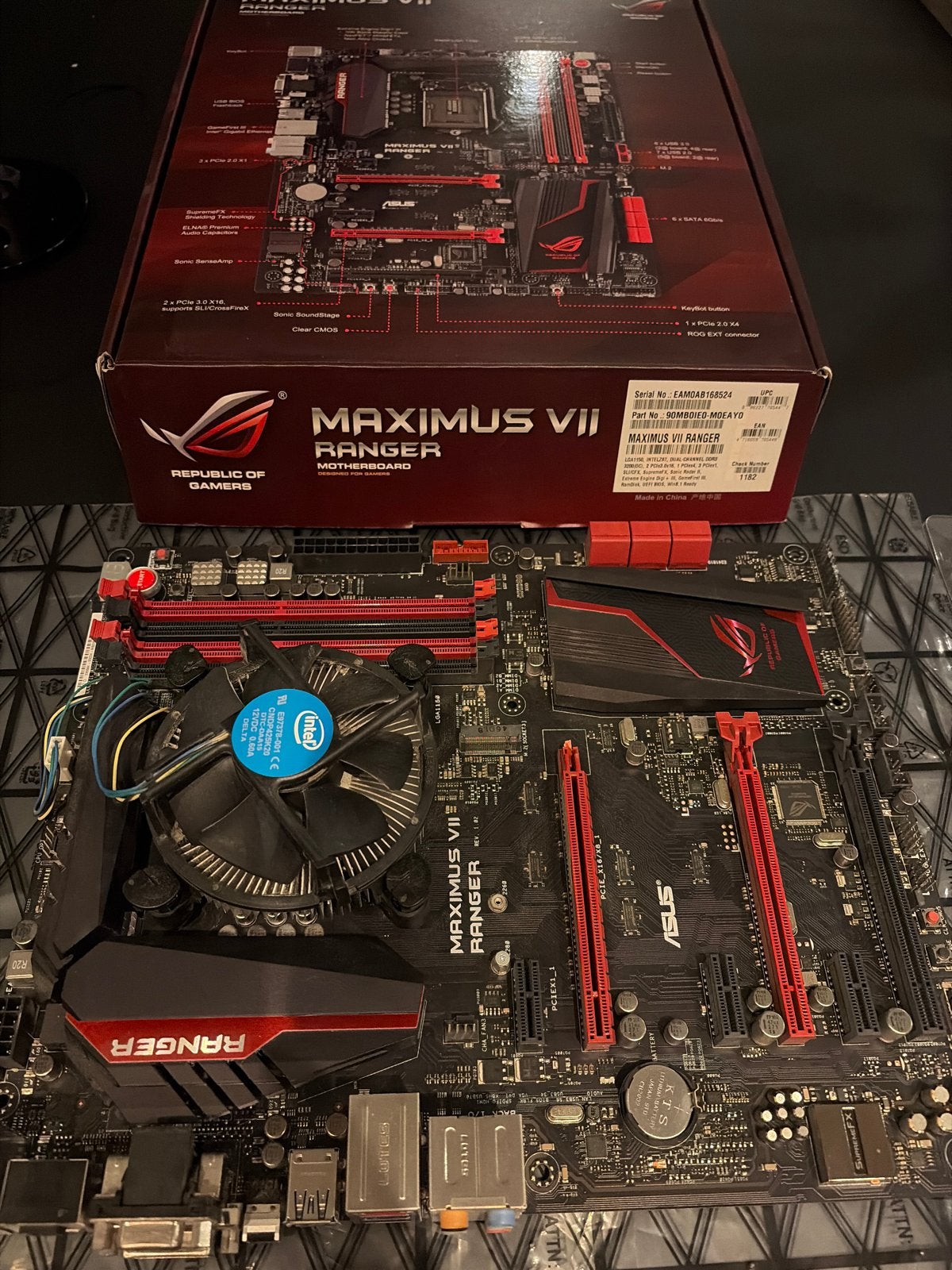 ASUS Maximus VII Ranger Moederbord met Intel i7-4790K, Ophalen of Verzenden, Gebruikt, Intel, DDR3
