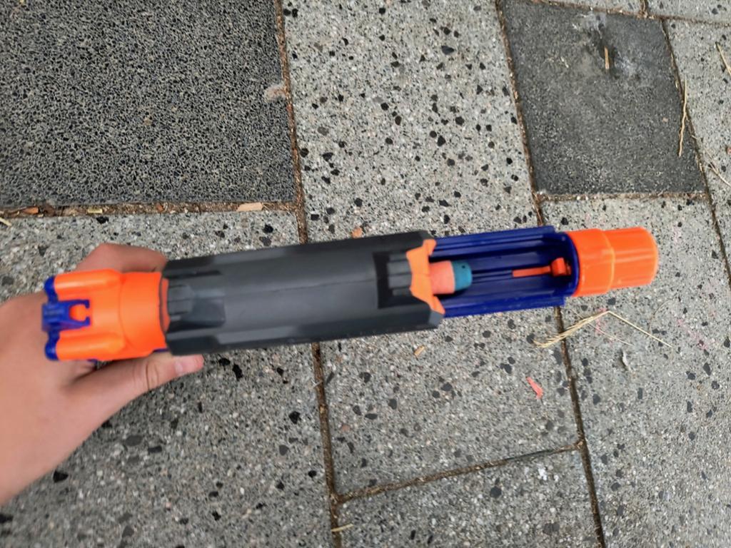 Nerf Sharpfire Pistool - Blauw/Oranje, Ophalen of Verzenden, Jongen of Meisje