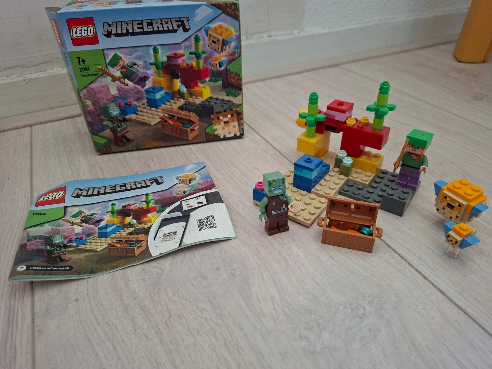 Lego minecraft 21164 the coral reef, Minecraft, Lego, Inclusief accessoires, Ophalen of Verzenden