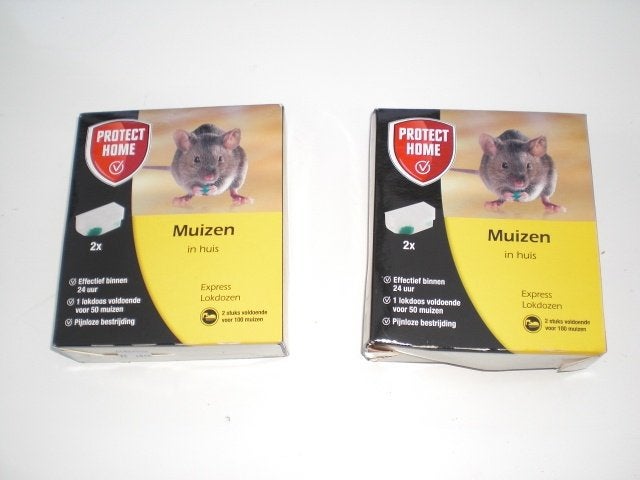 Twee muizenlokdozen merk Protect home nieuw, Ophalen of Verzenden, Nieuw, Ongediertebestrijding