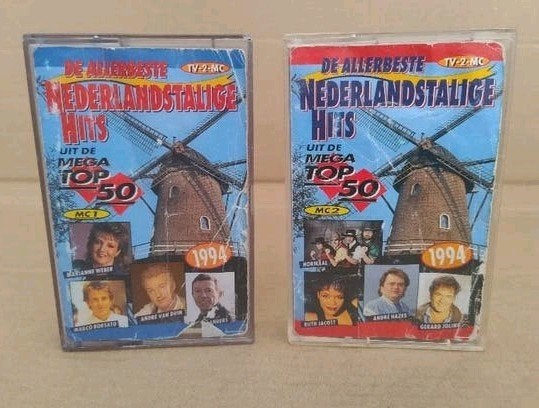 2 Cassette Allerbeste Nederlandstalige Hits Mega Top 50 1994, Gebruikt, 2 t/m 25 bandjes, Ophalen of Verzenden, Origineel