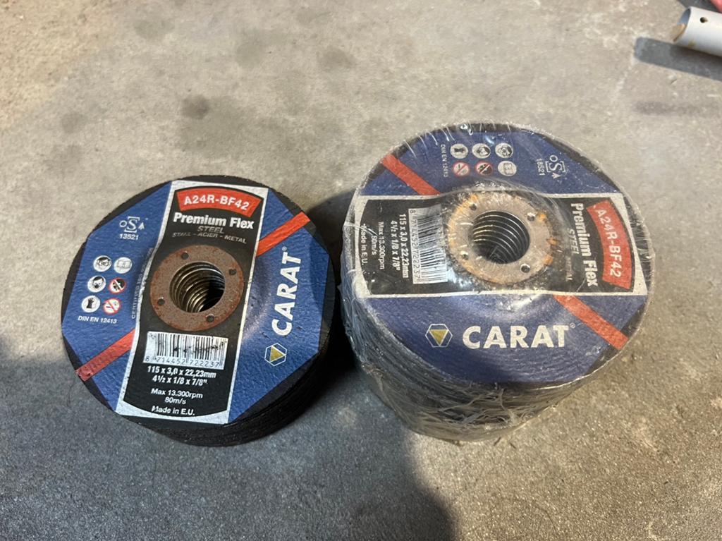 40x Carat Premium Flex Doorslijpschijven 115x3.0x22.23mm, Doe-het-zelf en Verbouw, Gereedschap | Schuurmachines, Nieuw, Ophalen of Verzenden