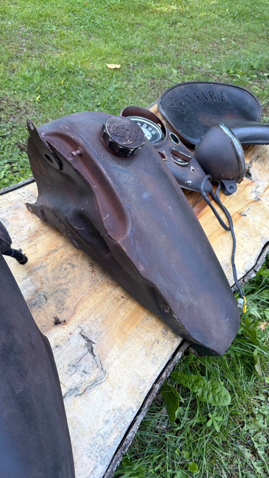 Harley Davidson springer voorvork en shovel tank, Motoren, Onderdelen | Harley-Davidson, Ophalen of Verzenden, Gebruikt