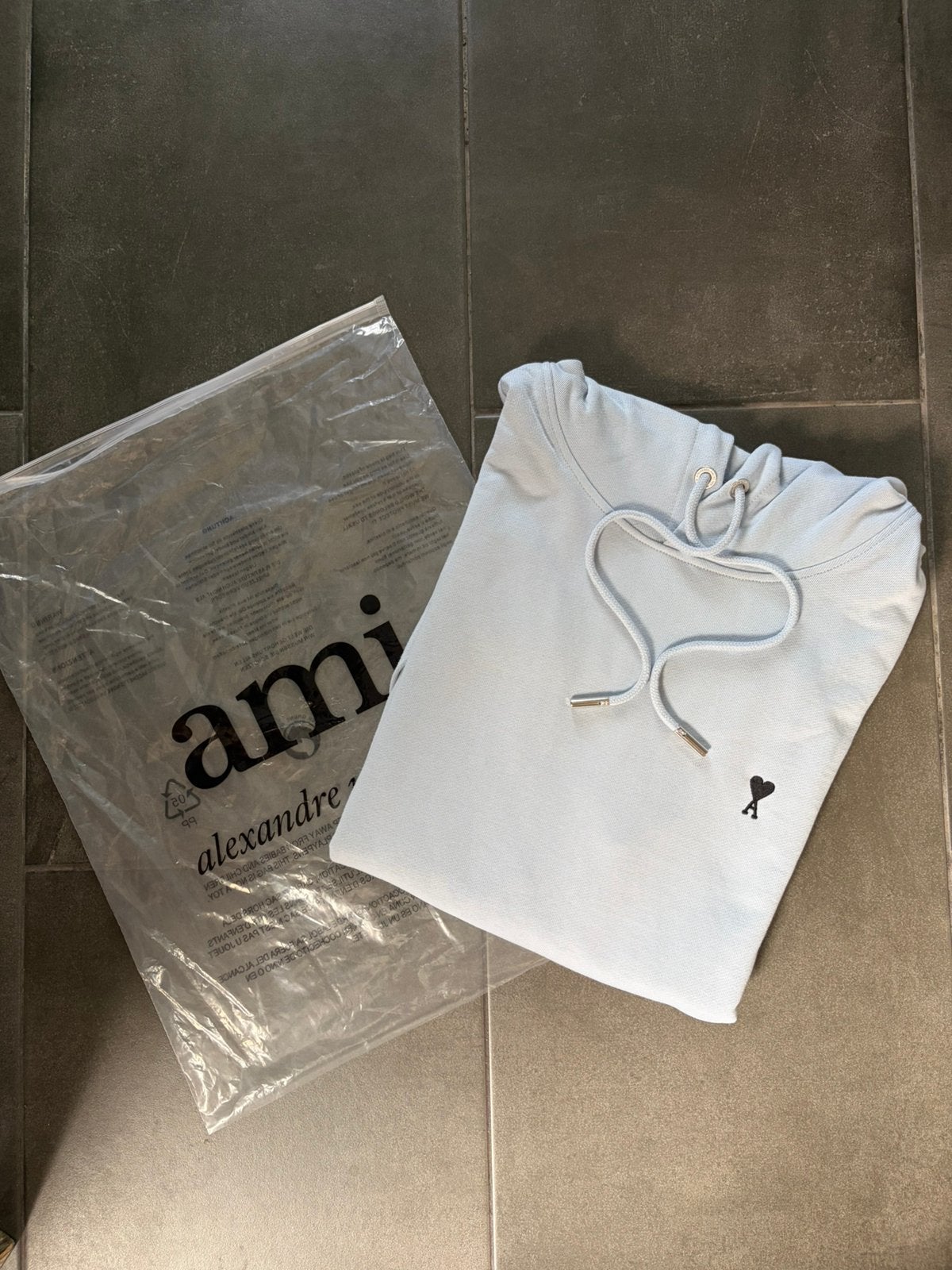 Ami Paris hoody heren maat L hoodie dames en mannen trui, Maat 52/54 (L), Blauw, Ami Paris, Nieuw