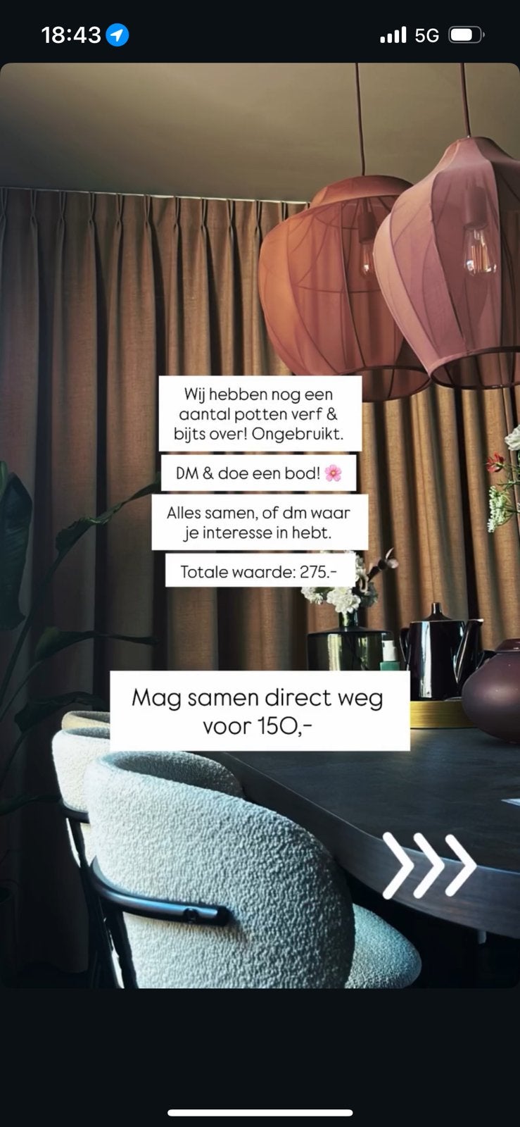 Bieden per stuk/directe koop: Muurverf, trapverf, afbijt, Ophalen, Overige kleuren, Nieuw, Verf