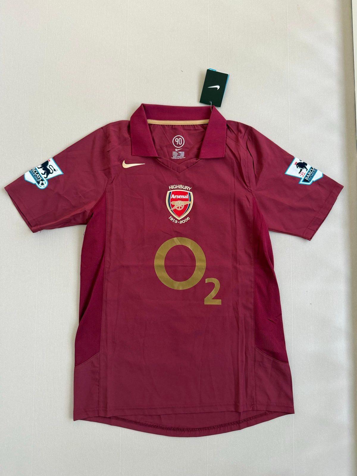 Arsenal Thuisshirt Henry 14 Highbury 1913-2006 Maat S, Maat S, Ophalen of Verzenden, Nieuw, Shirt