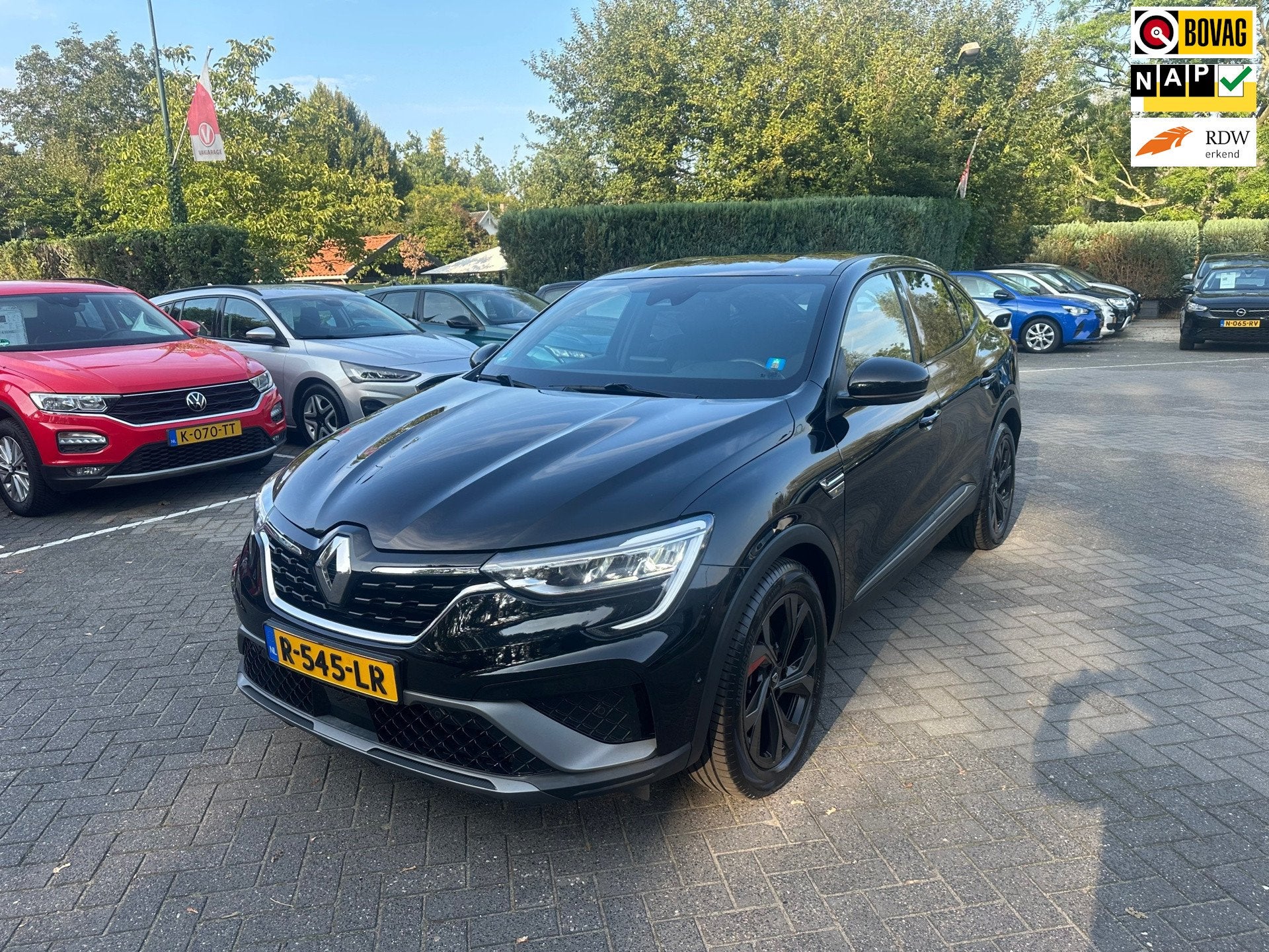 Renault Arkana 1.6 E-Tech Hybrid 145 R.S. Line , leer , pdc, Auto's, Gebruikt, Euro 6, 4 cilinders, Origineel Nederlands
