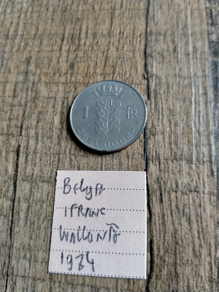 België 1 Franc 1974 Wallonie, Verzenden, Losse munt