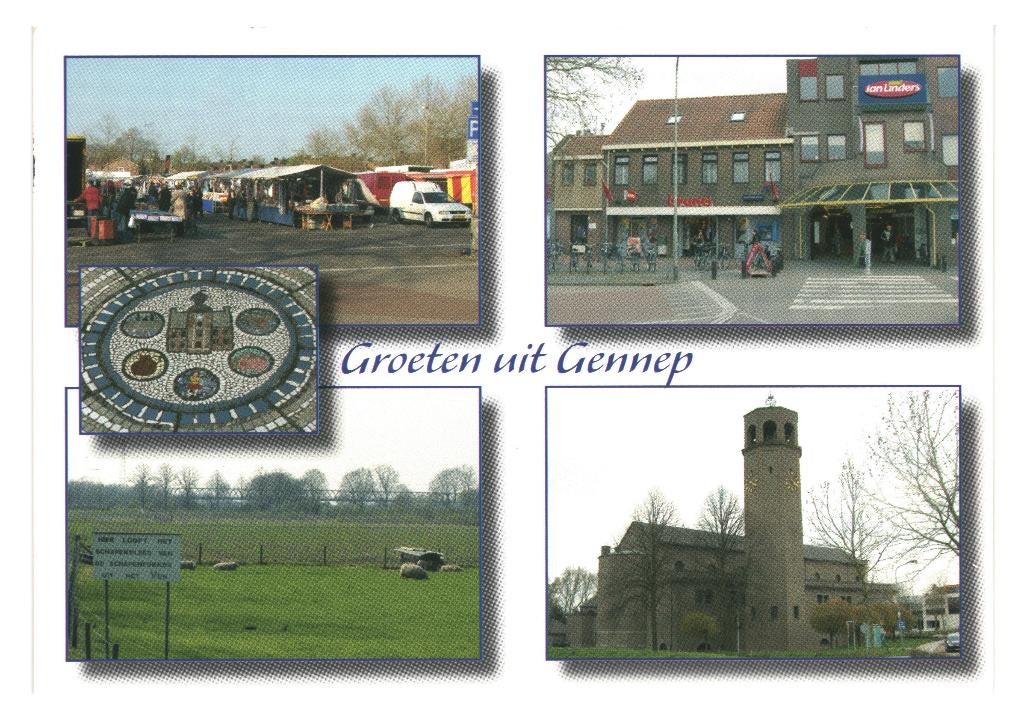 802224 Gennep 80+ Limburg Gelopen, Ophalen of Verzenden, 1980 tot heden, Gelopen, Limburg