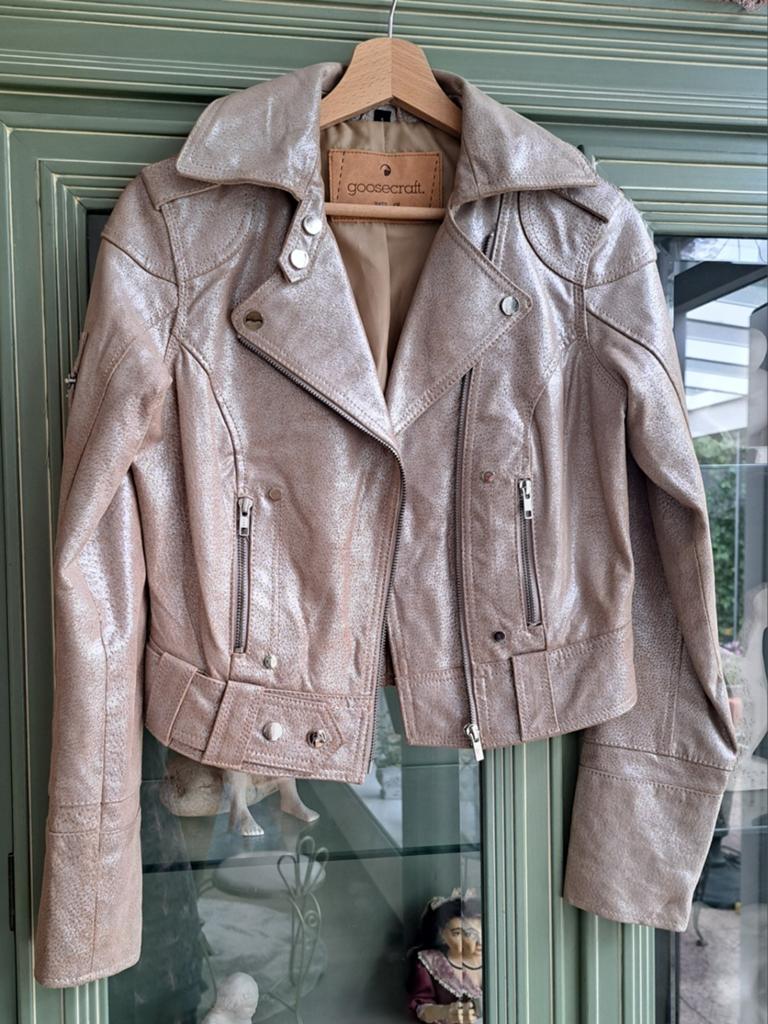 Leren jas Goosecraft Biker 406 maat S, Zo goed als nieuw!, Ophalen of Verzenden, Zo goed als nieuw, Maat 36 (S)