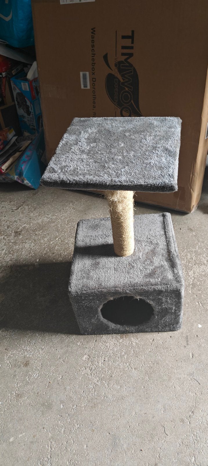 Krabpaal (gratis) 54 cm hoog en 23 cm breed. Goede staat., Dieren en Toebehoren, Ophalen, Zo goed als nieuw, Krabpaal