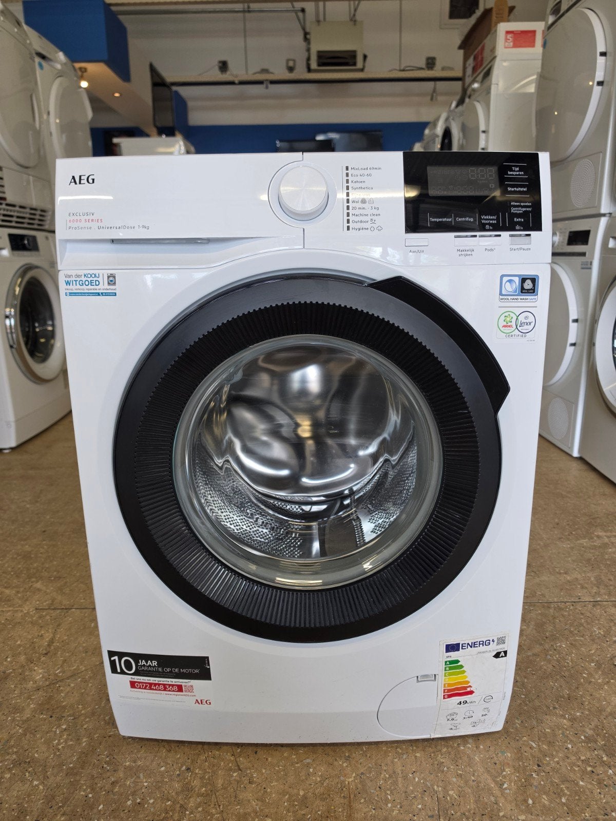 AEG 6000 Series wasmachine | 9 kilo | A klasse | Garantie ✅️, Witgoed en Apparatuur, AEG, Jirnsum, 1200 tot 1600 toeren, 8 tot 10 kg