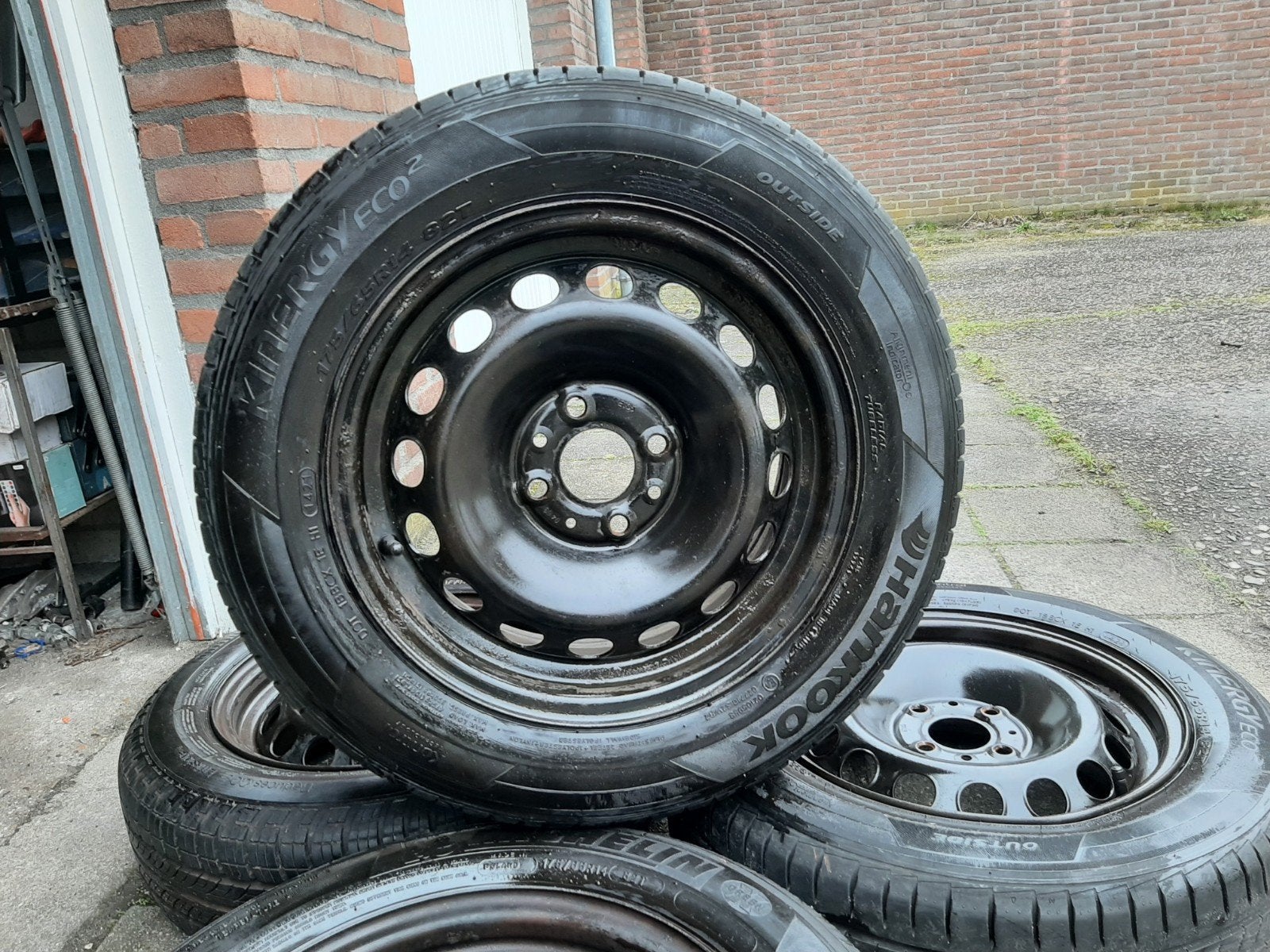 Te koop Origineel Fiat 500 velgen 175/65 14 inch., Ophalen, 14 inch, Gebruikt, 175 mm