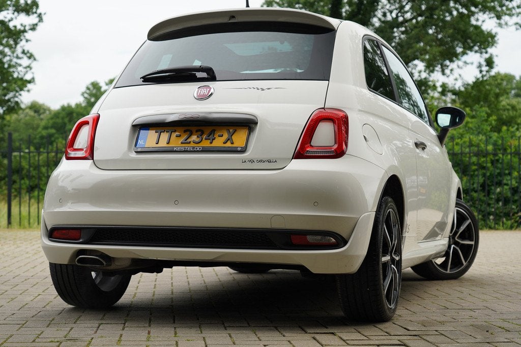 Fiat 500 1.2 S Automaat SPORT DESIGN PAKKET/PANO GLAS/AUTOM, Auto's, Fiat, Gebruikt, 4 cilinders, Leder en Stof, Wit