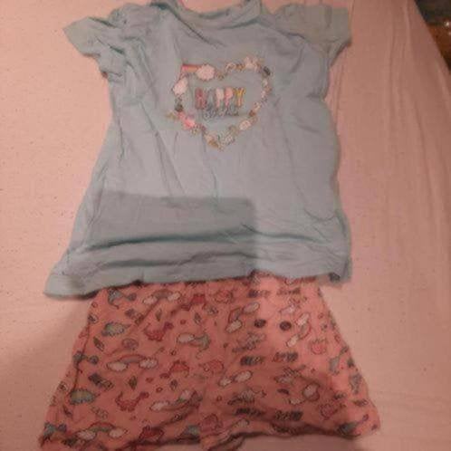 122 shortama, Kinderen en Baby's, Kinderkleding | Maat 122, Verzenden, Meisje, Nacht- of Onderkleding