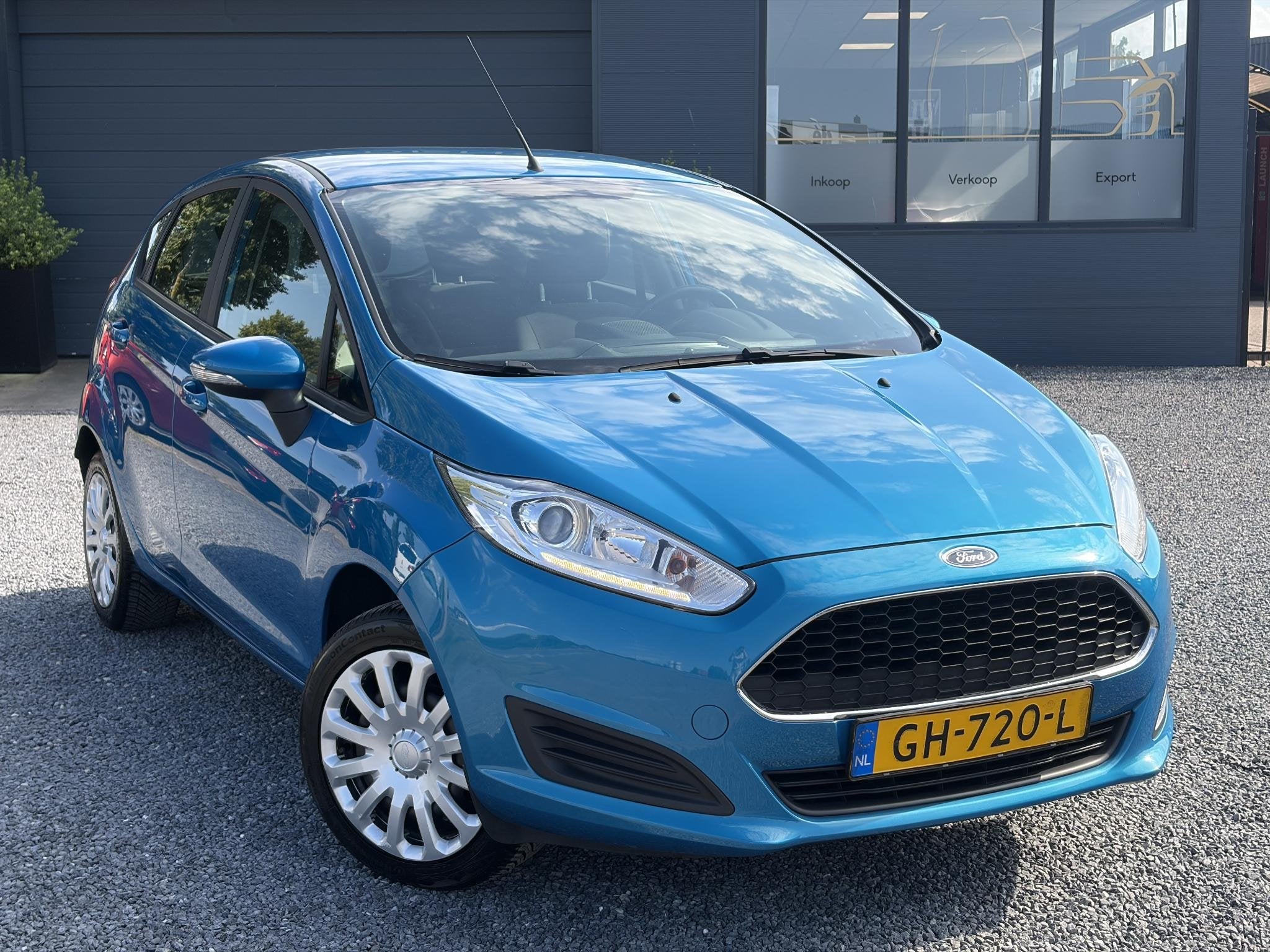 Ford Fiesta 1.0 Style 2e Eigenaar,Navi,Airco,5 Deurs,Pdc,N.A, Auto's, Ford, Stof, Euro 6, 525 kg, Blauw