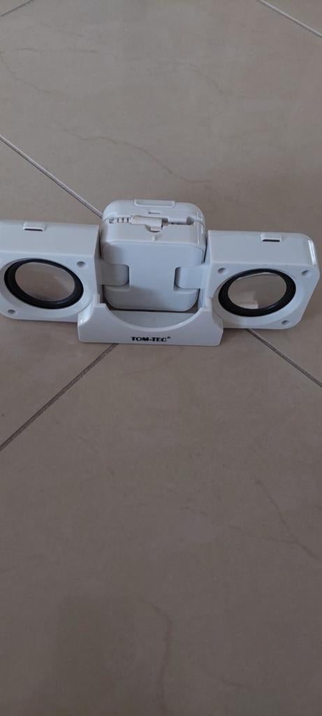 TOM-TEC draagbare mini speakers voor MP3/MP4/telefoon, Audio, Tv en Foto, Ophalen of Verzenden, Gebruikt, Minder dan 60 watt, Overige merken
