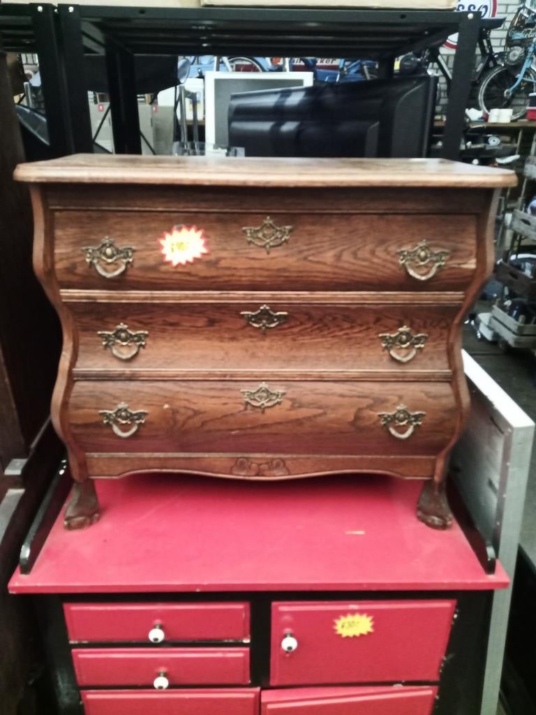 Antieke houten commode met lades, Ophalen, Gebruikt, Niet van toepassing, Klassiek, Antiek