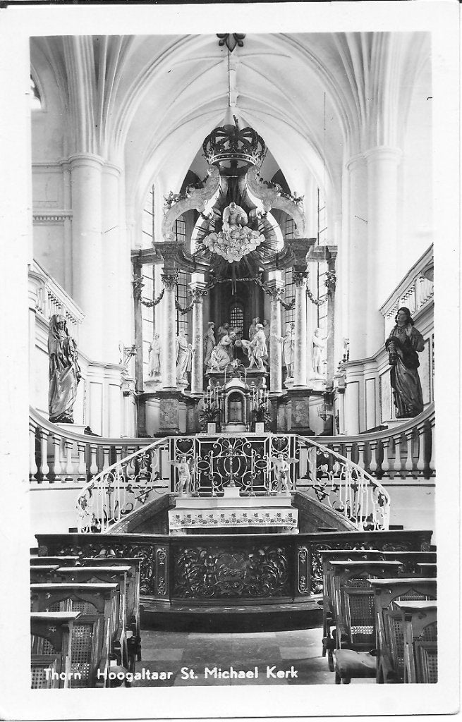 Ansichtkaart Thorn Hoogaltaar St. Michael Kerk, Verzamelen, Ansichtkaarten | Nederland, Ophalen of Verzenden, 1960 tot 1980, Ongelopen
