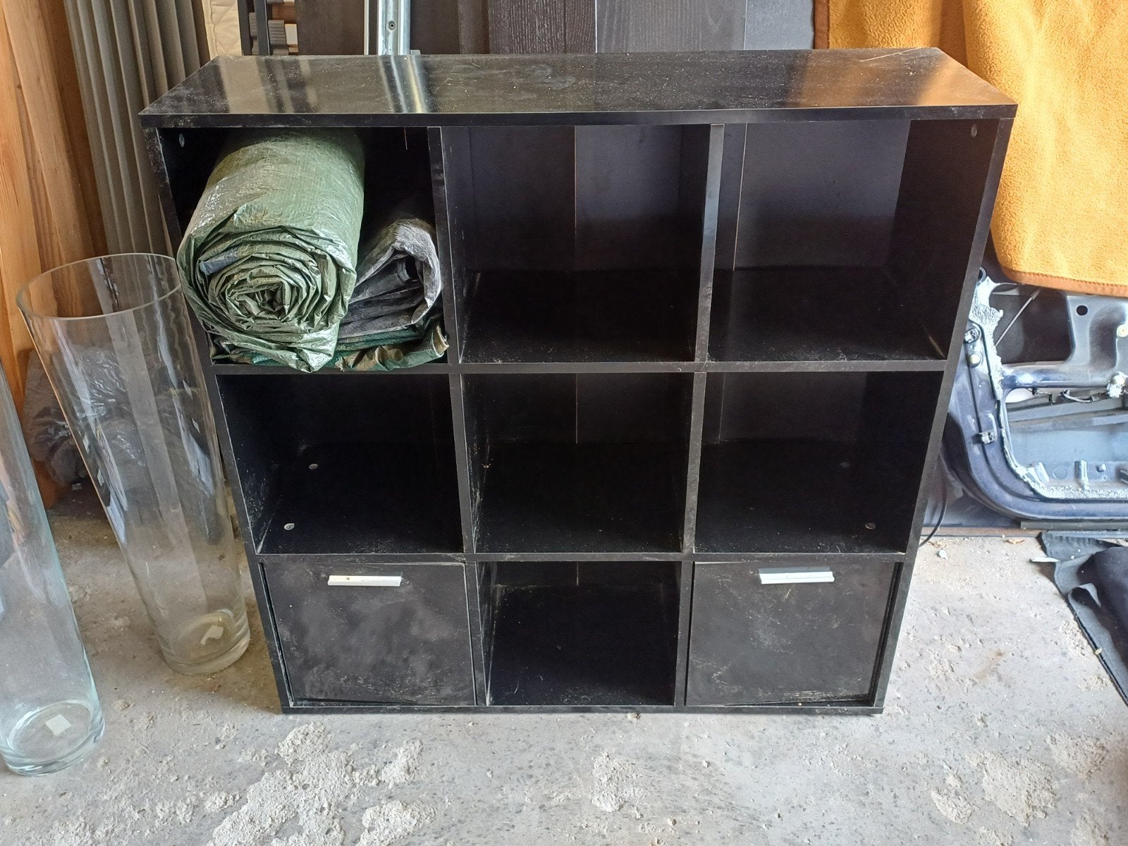 Zwart vakkenkastje 30x30 - Handig en compact, Ophalen, Gebruikt
