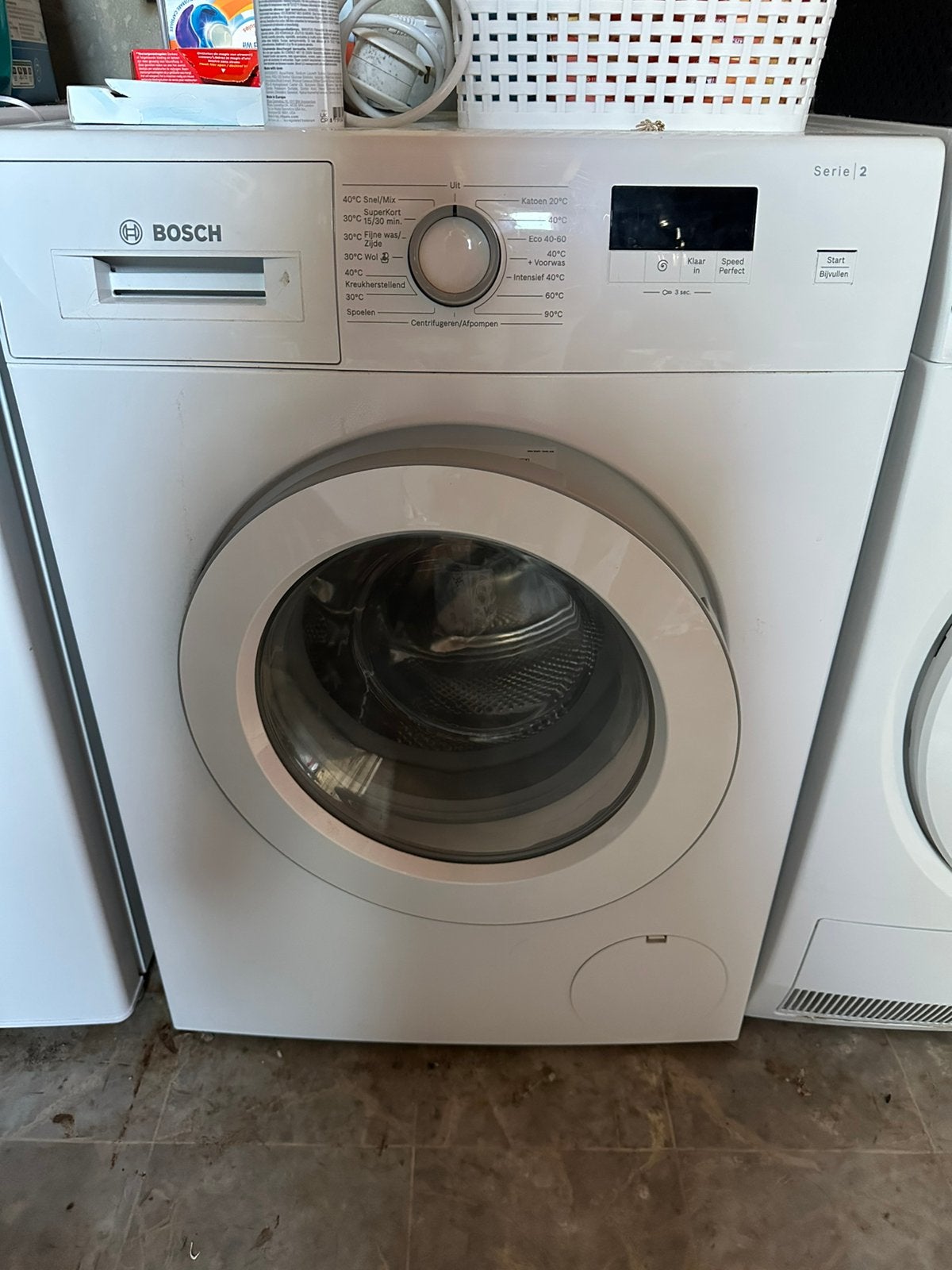 Bosch wasmachine serie 2, Ophalen, Zo goed als nieuw, 85 tot 90 cm, 1200 tot 1600 toeren