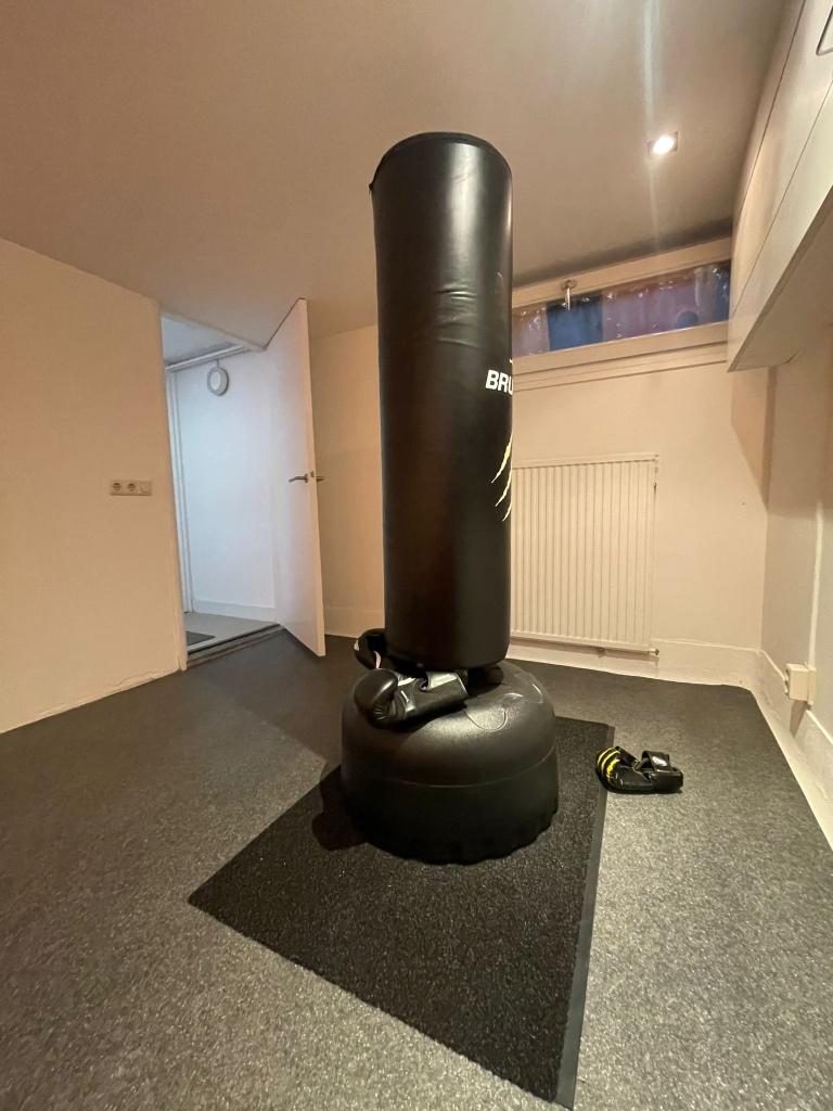 Bruce Lee Bokspaal (+2 paar Bokshandschoenen), Sport en Fitness, Boksen, Ophalen, Zo goed als nieuw, Boksbal
