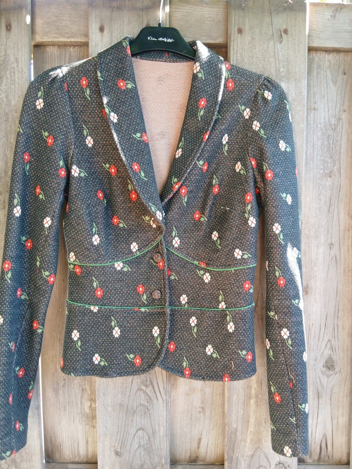 King Louie Jasje XS met bloemenprint, Kleding | Dames, Meerkleurig, Ophalen of Verzenden, Zo goed als nieuw, Jasje