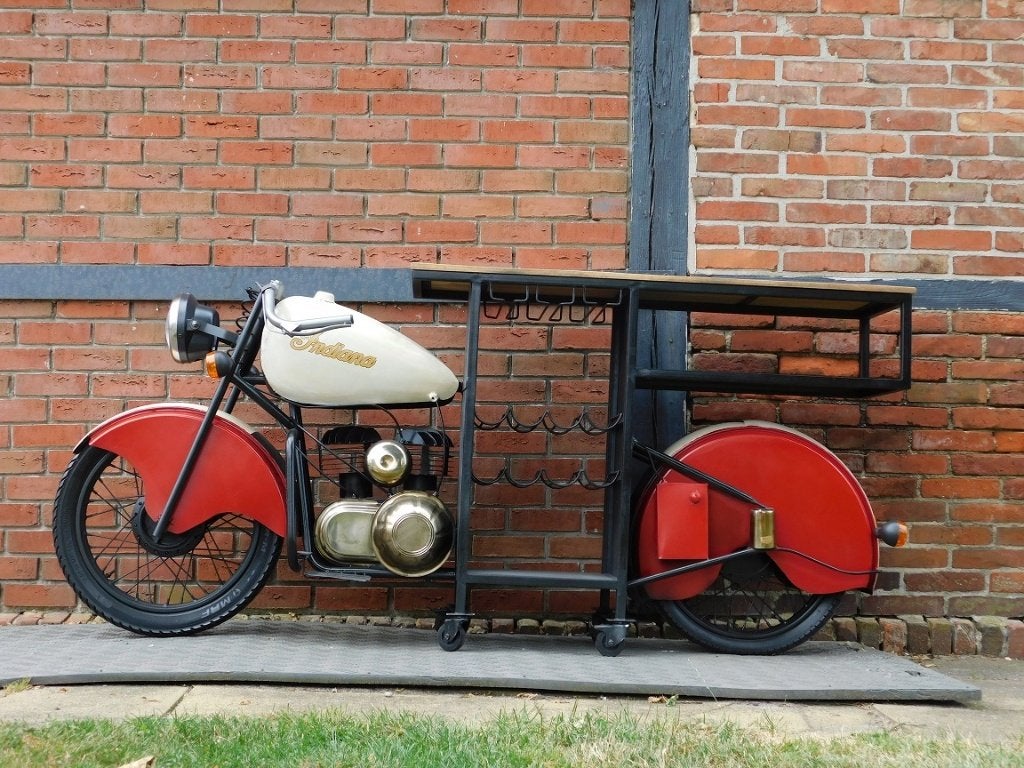 Vintage Motor Bartafel / Wijnbar – Industriële Blikvanger, Ophalen of Verzenden, ., ., .