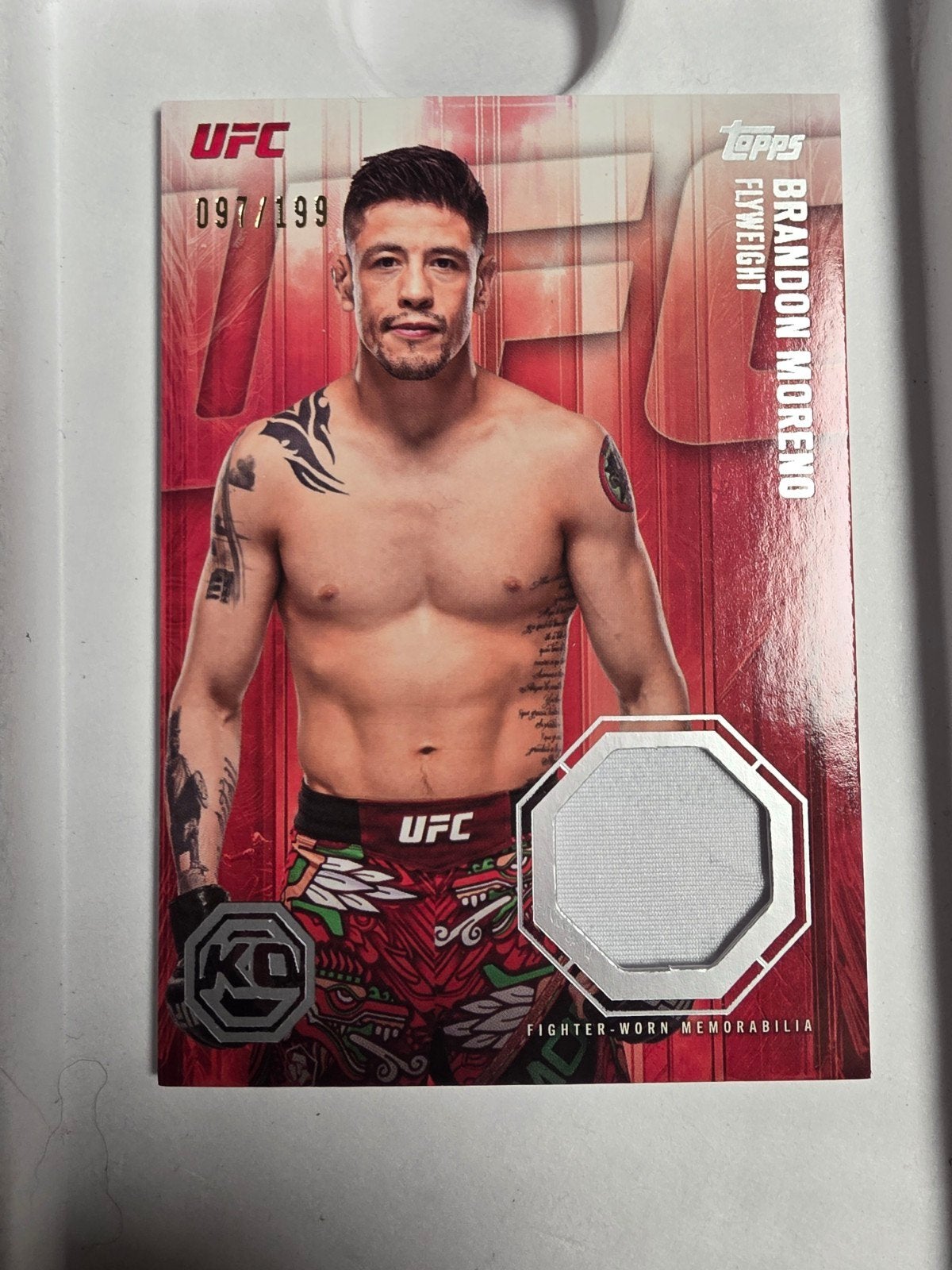 UFC Brandon Moreno Relic Kaart 097/199, Ophalen of Verzenden