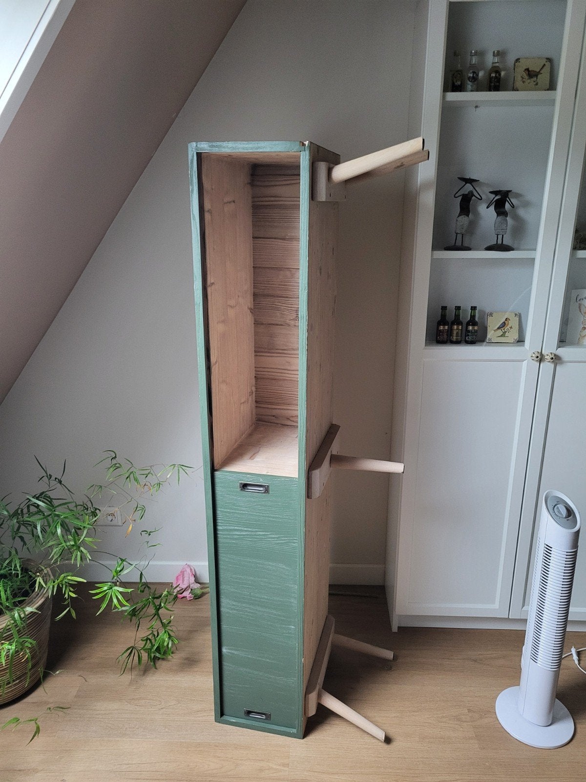 Houten TV-kastje - 160x50x40 cm, Ophalen, Gebruikt, 150 tot 200 cm, Minder dan 100 cm