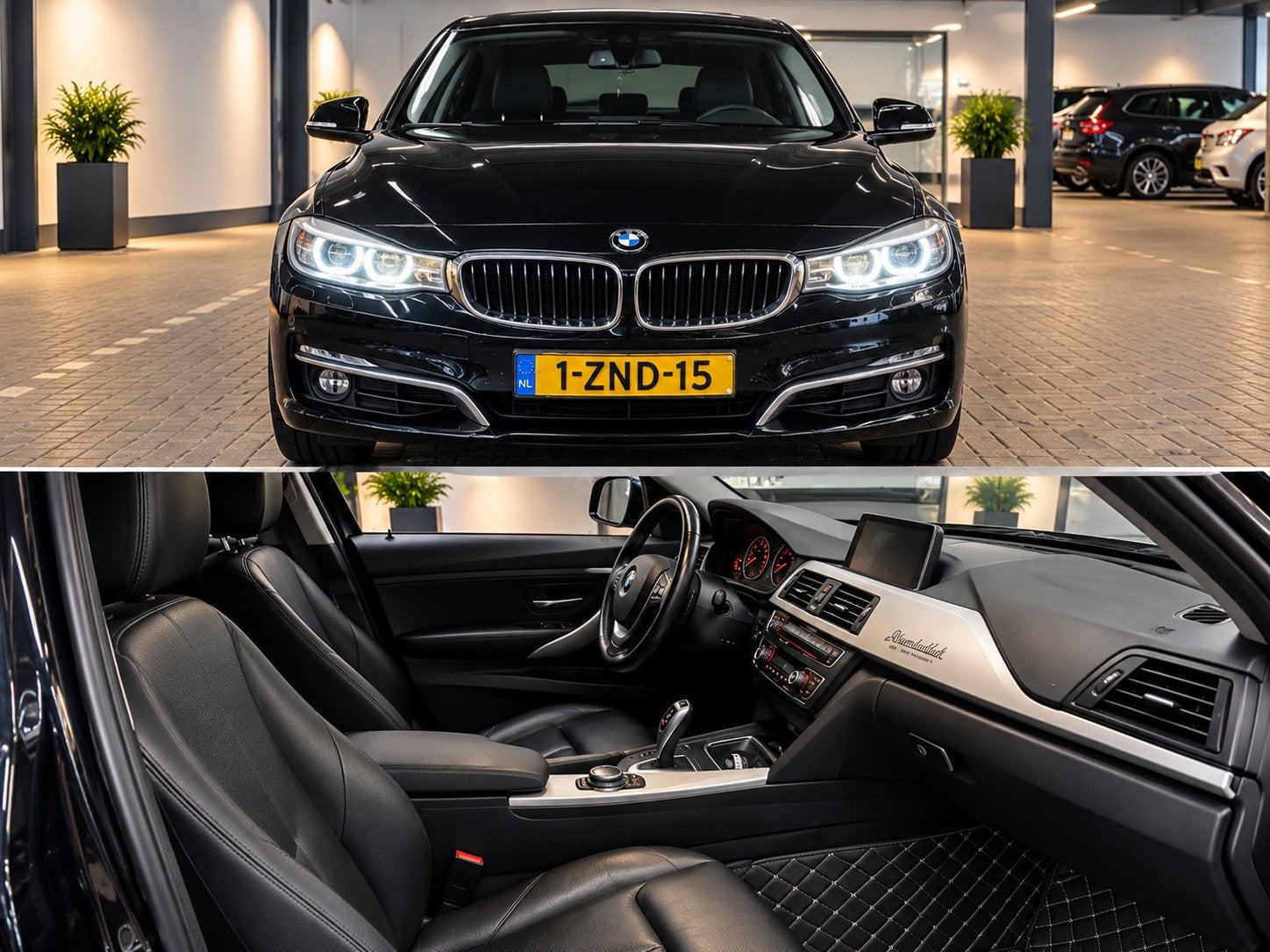 BMW 3-Serie GT 320I Aut8 2015 Zwart, Auto's, Achterwielaandrijving, Zwart, 1535 kg, Zwart