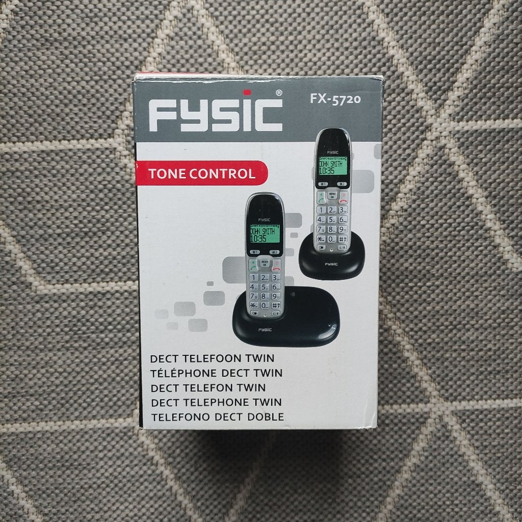 Fysic FX-5720 - Senioren DECT telefoon 2 handsets, Ophalen of Verzenden, Nieuw, 2 handsets
