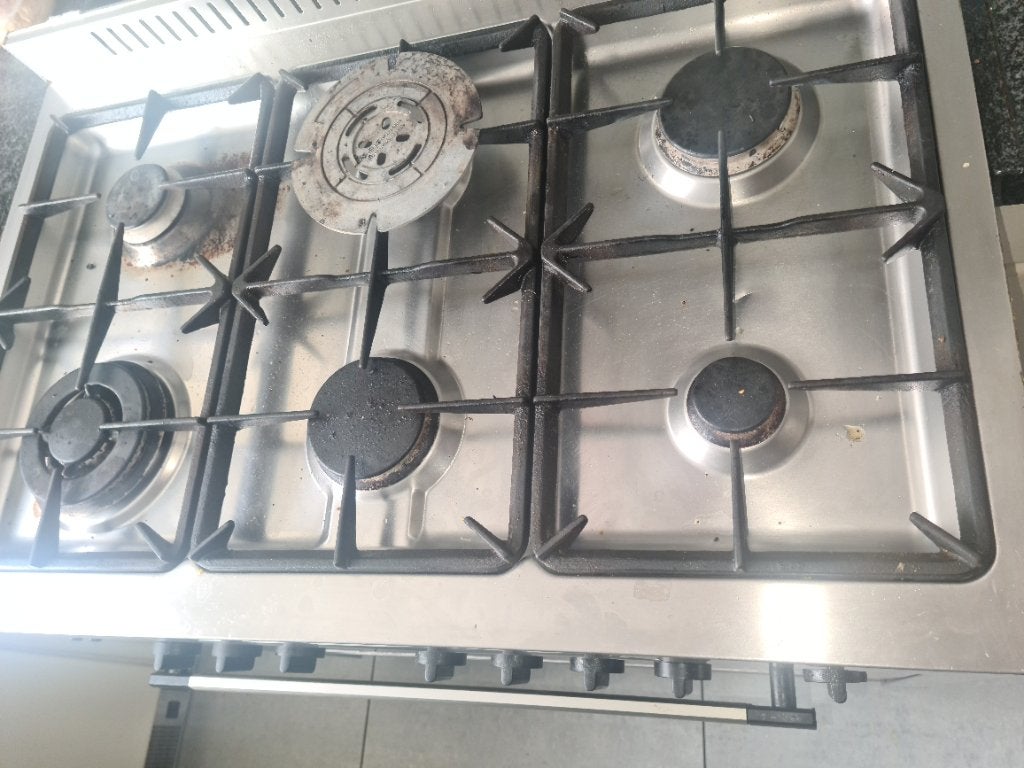 Pelgrim gasfornuis met oven - Roestvrij staal, Ophalen, Gebruikt, 100 tot 150 cm, 50 tot 100 cm